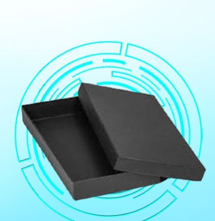 Rectangle Black Cardboard Packaging Box