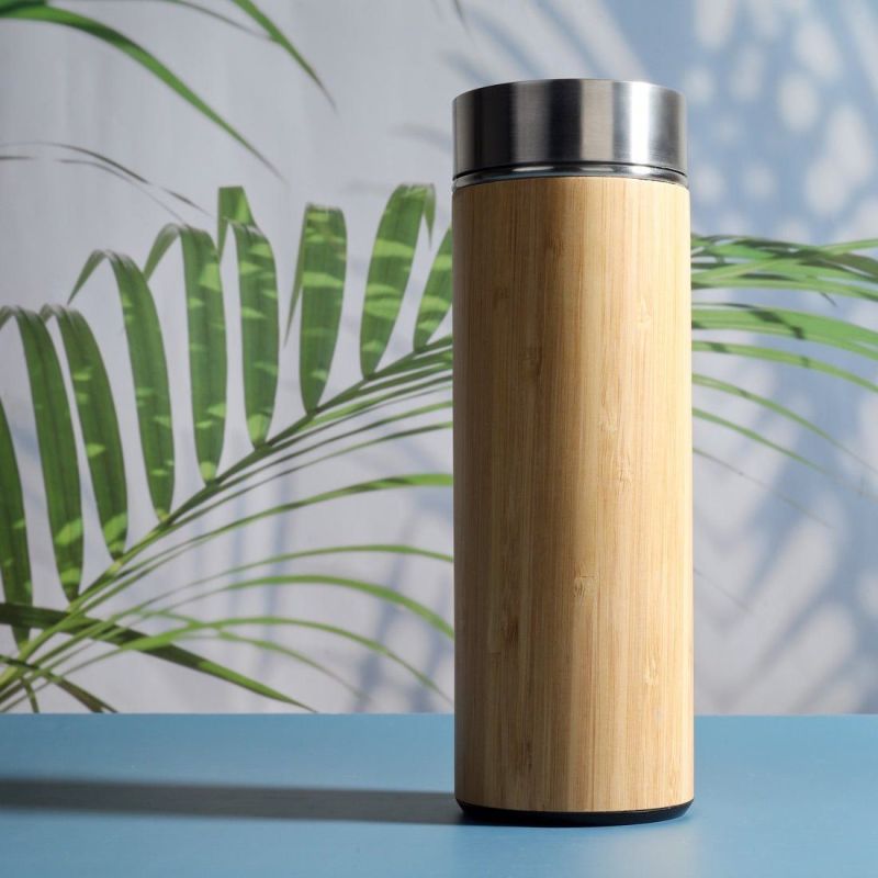 Stainless Steel Eco Friendly Bamboo Bottle