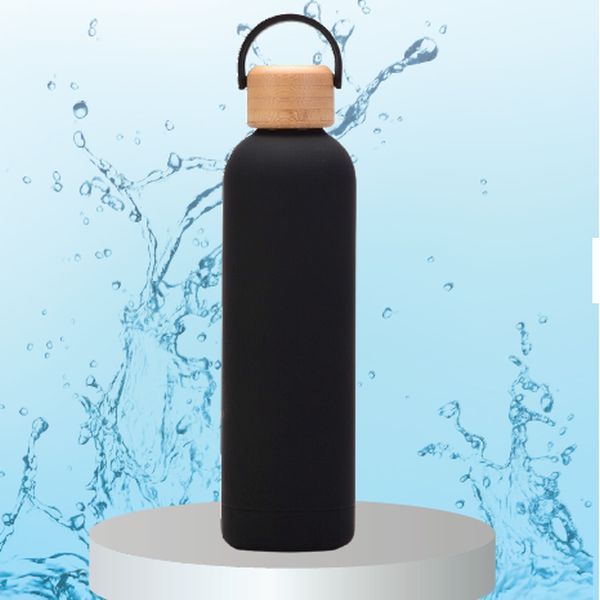 Ultra Luxurious Vacuum Insulated Steel Water Bottles With Wooden Lid