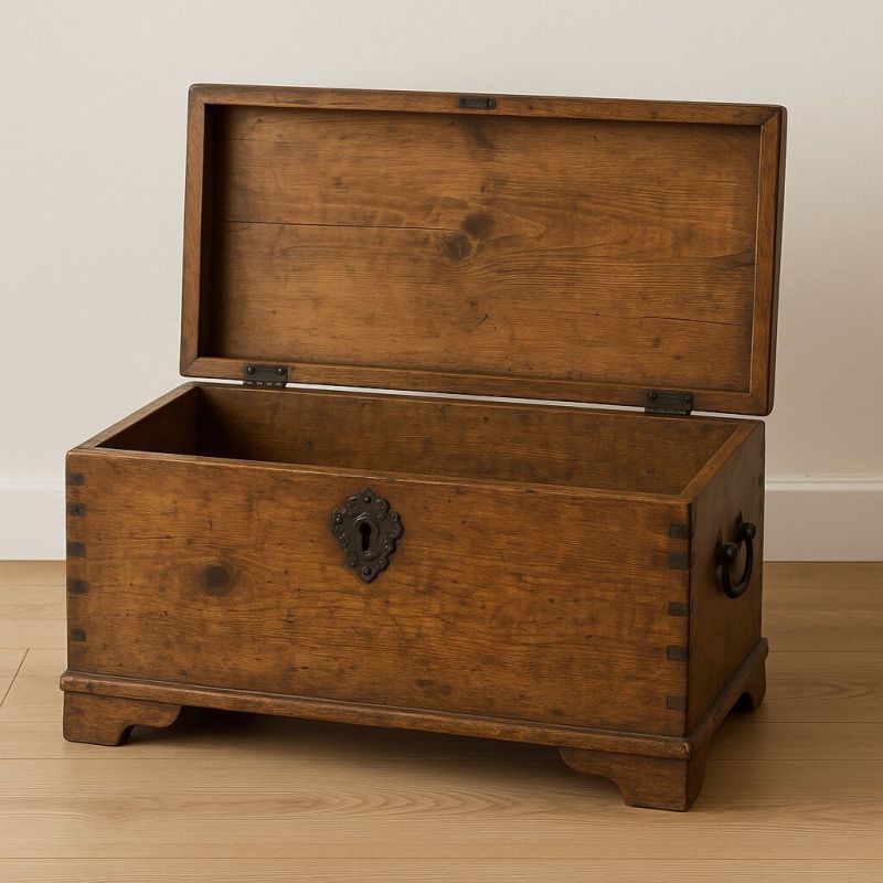 Antique Wooden Storage Box