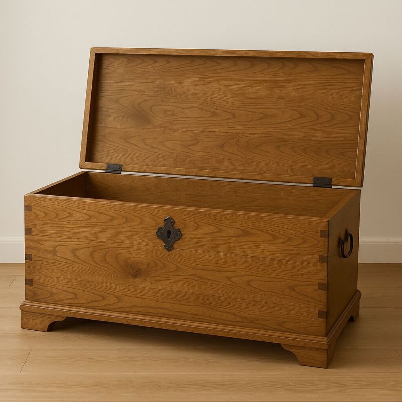 Rectangular Wooden Storage Box