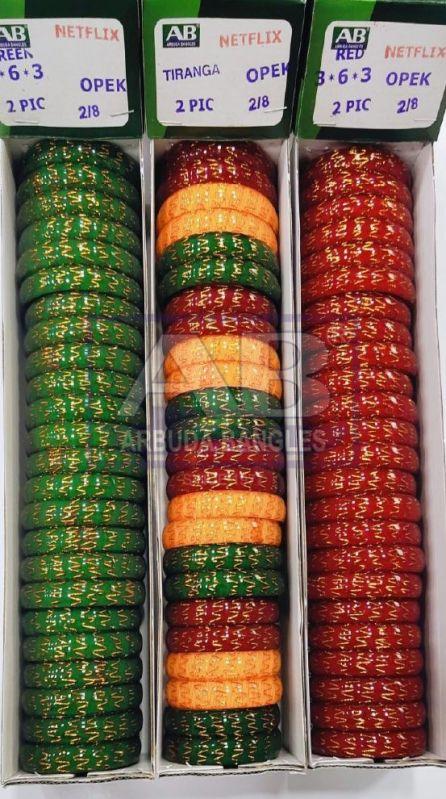 Netflix Opk 2 Cut Glass Bangles