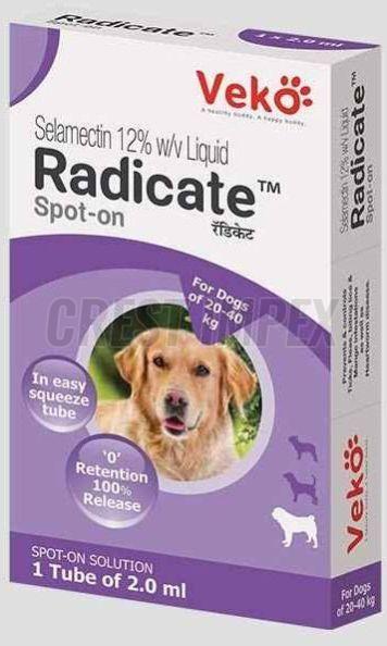 20 40 Kg Radicate Spot On Selamectin Solution Veterinary Medicines