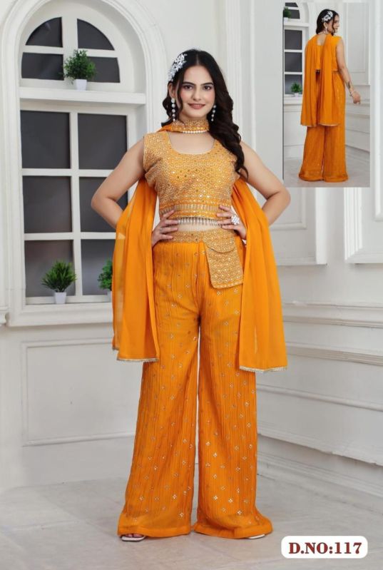 Nisha D.NO- 117 Ethnic Wear Set for Women
