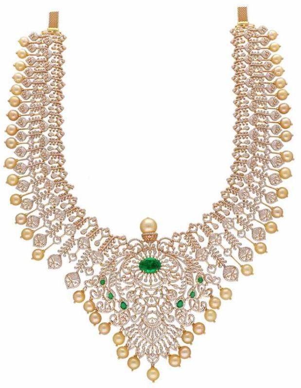 22K Dazzling Diamond Rani Haar Necklace