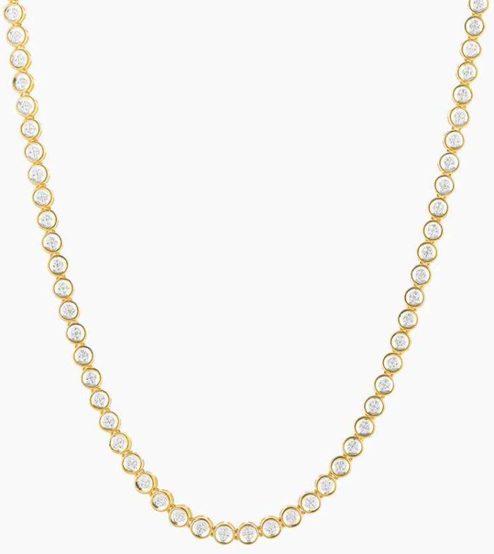 22K Gold Diamond Tennis Necklace