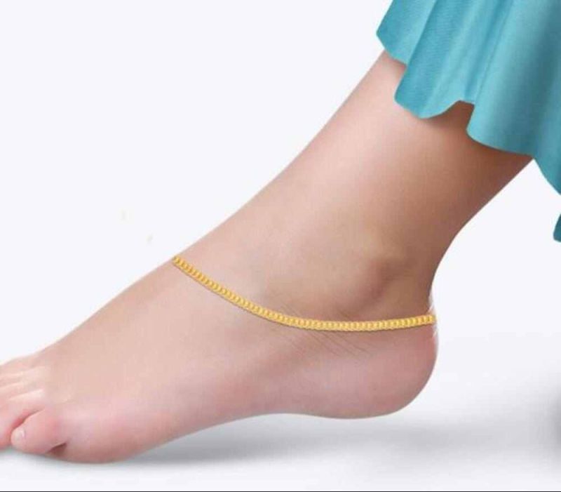 22K Ladies Gold Anklets