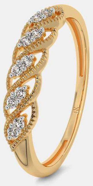 Diamond Band Gold Ring