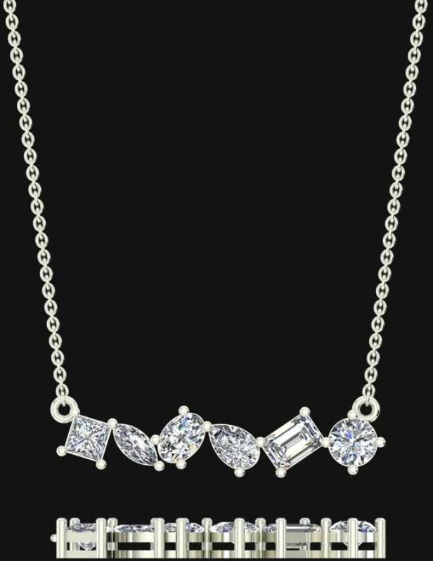 Diamond Bar Necklace