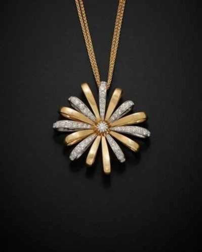 Diamond Gold Pendant Set