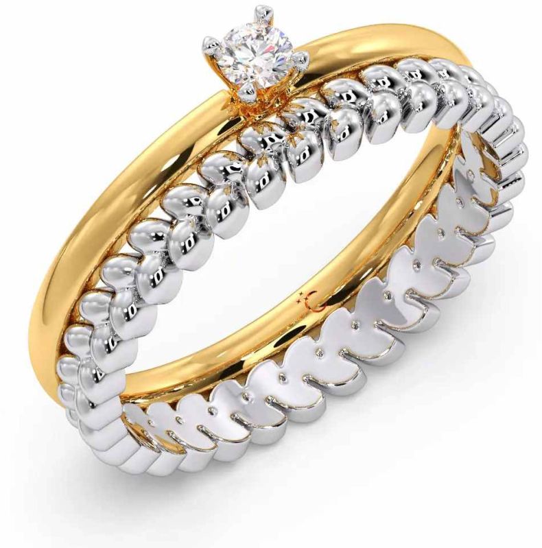 Gold Diamond Stackable Ring