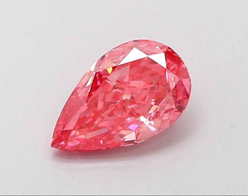 Pink Fancy Pear Cut Diamond