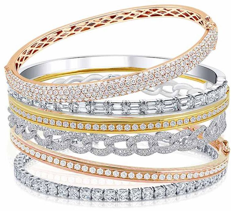 Stackable Diamond Bracelets