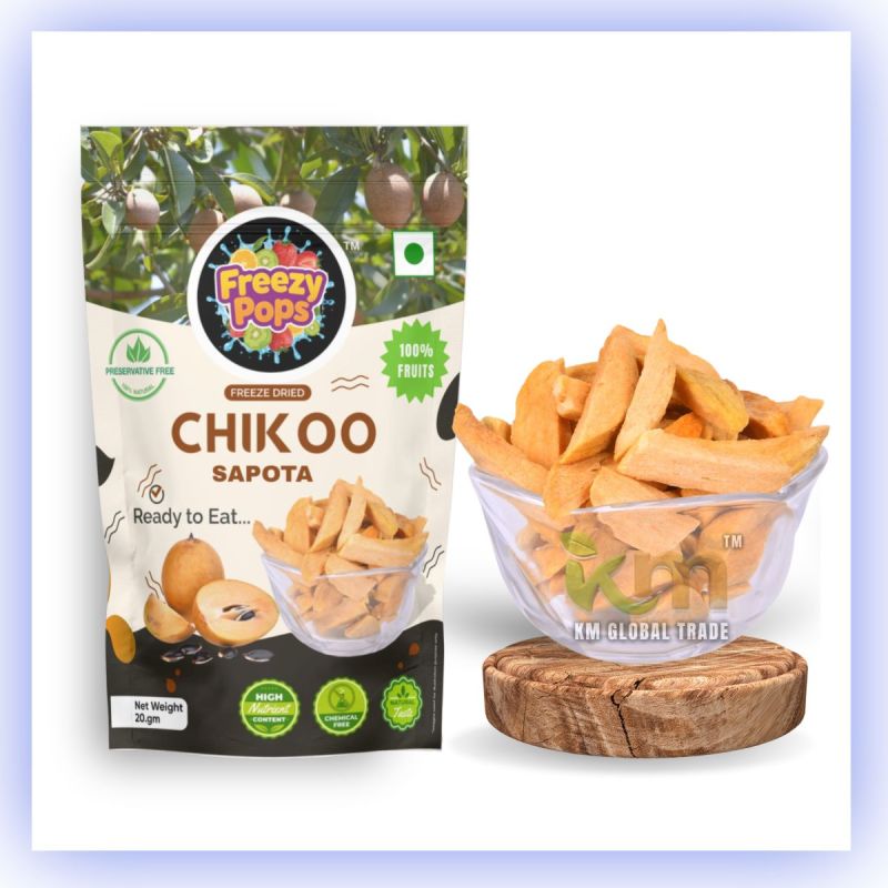 Freeze Dried Chikoo (Sapota) Fruit Slices