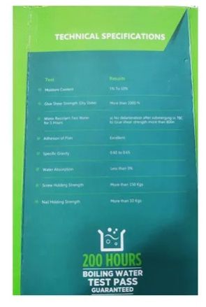 Teakwood Samrat Prime 710 Plywood Board, Color : Brown