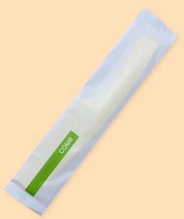 Hotel Comb in Eco Friendly Butter Paper Pouch