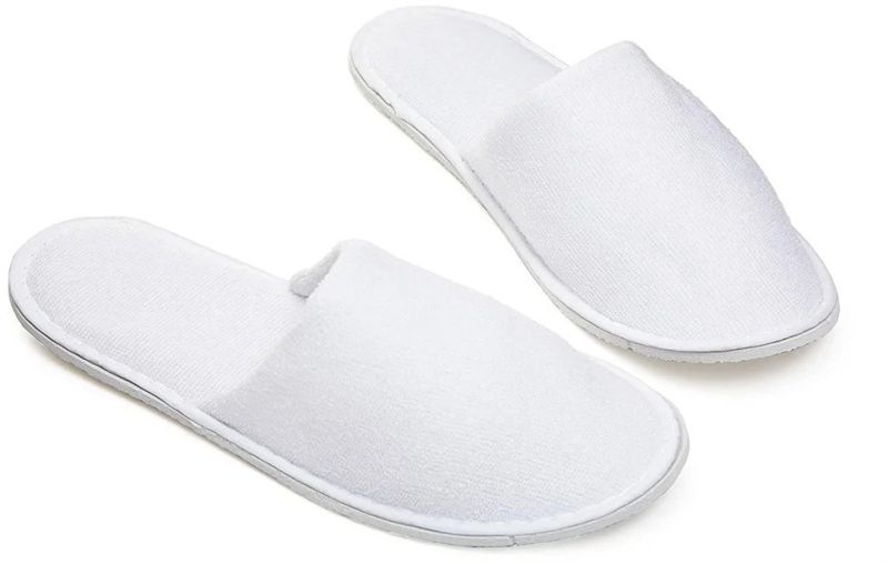 White Disposable Bathroom Slipper