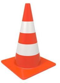 Plastic Traffic Cone, Color : Orange