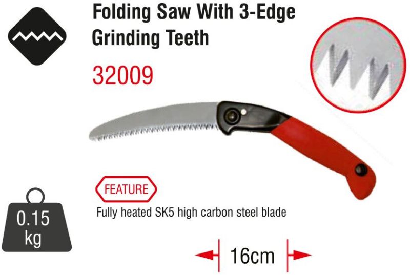 Folding Saw With 3-Edge Grinding Teeth