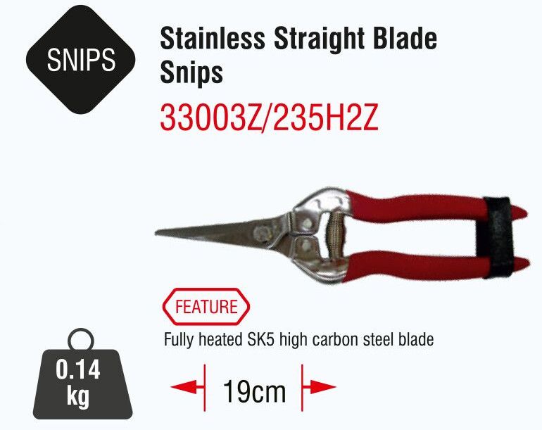 Stainless Straight Blade Snips