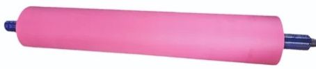 120mm Paper Lamination Rubber Rollers, Color : Pink, Length : 1000mm
