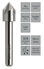 Micrograin Solid Carbide Countersunk Tool