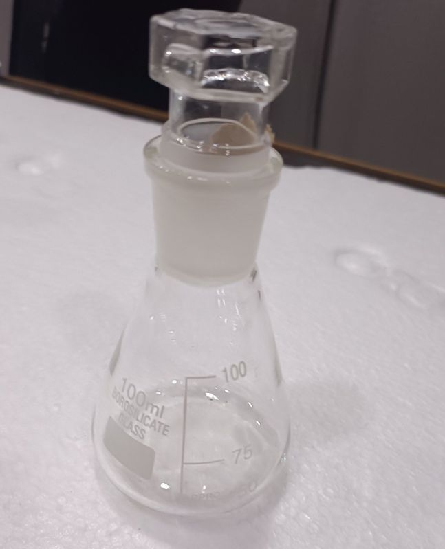 Borosilicate Glass Conical Flask With Stopper , 100 Ml