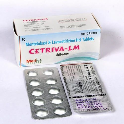 Montelukast Sodium 10mg Levocetirizine Hydrochloride Tablets
