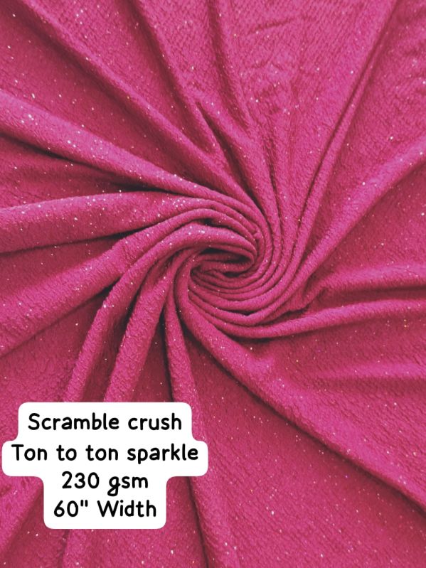 Scrumble Crush - GSM 240 - Polyester Lycra Fabric - T Shirt, Fancy Wear, Kids Wear, Blouse Fabrics
