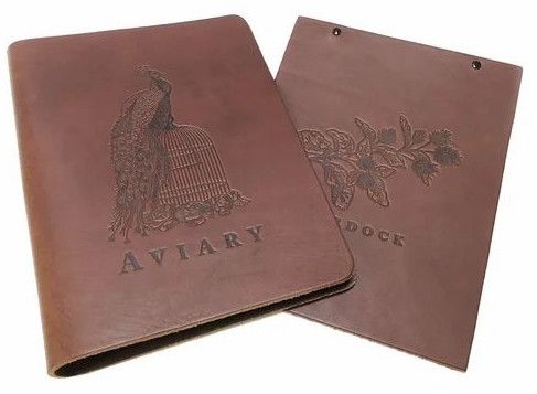 Leather Menu Folder Design Service