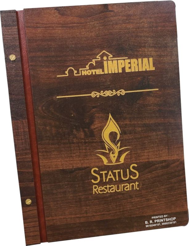 Wooden Menu Card Manufacturing Service