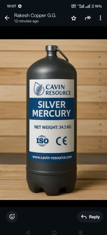silver liquid mercury