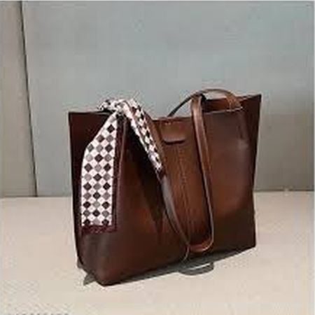 Leather Or Synthetic Plain Ladies Tote Bags