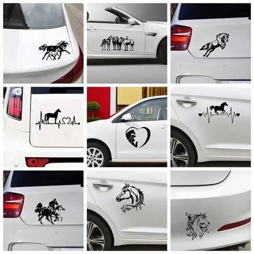 Multicolor Paper Car Stickers