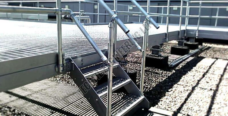 stainless steel platforms walkways safety rails fabrication