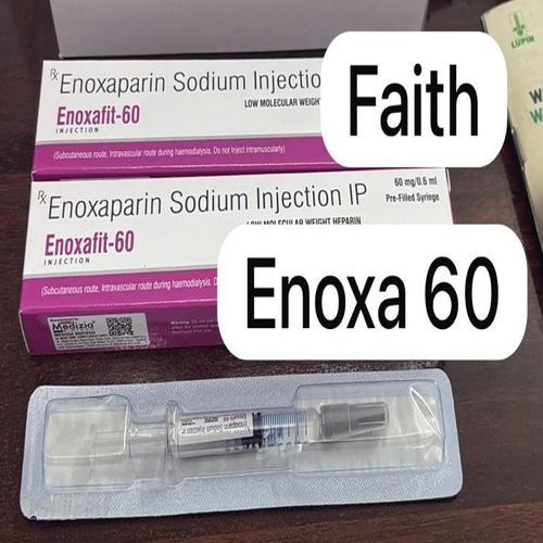 60 Mg Enoxaparin Sodium Injection IP, Packaging Type : Glass Bottles