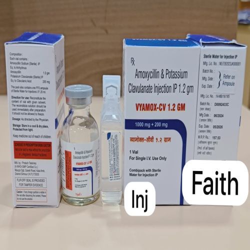 Amoxycillin & Potassium Clavulanate 1.2G Injection IP