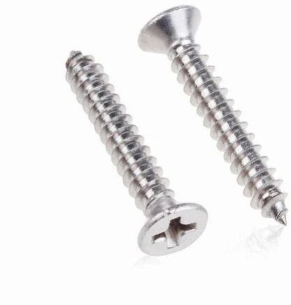 Polished Metal 4x18 Mm Chipboard Screw, Color : Grey