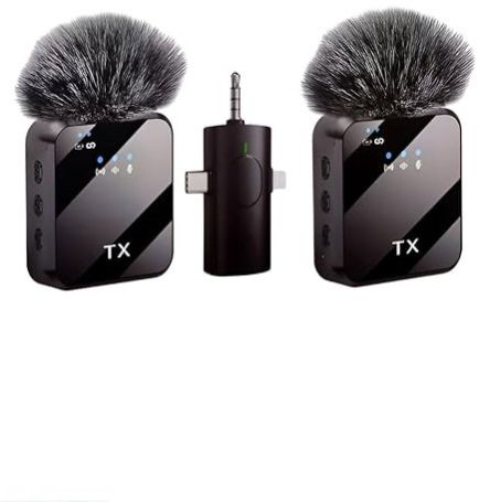 ABS Plastic Wireless Microphone Noise Cancellation Mic