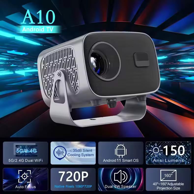 high square a10 portable led home projector