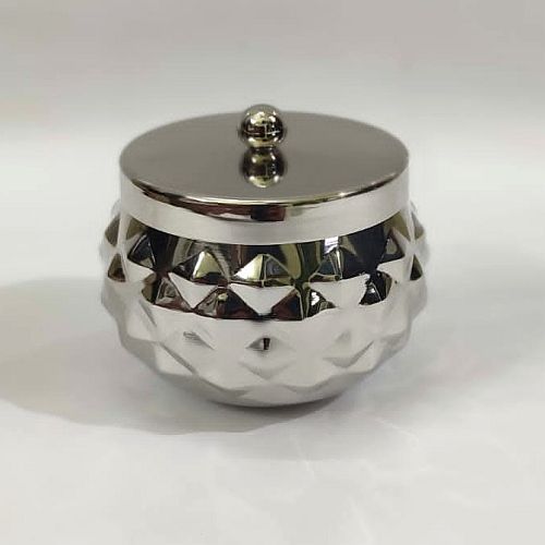 Metal Decorative Silver Dry Fruit Jar