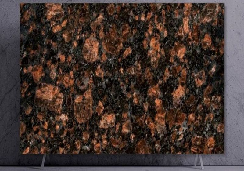 tan brown granite slab