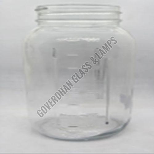 1000 Ml Embossed Glass Jar, Capacity : 1000ml, Cap Material : Metal