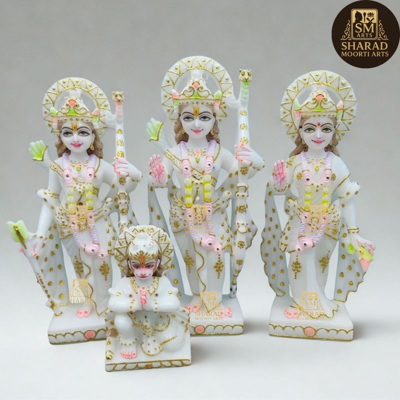 RAM Darbar Marble Moorti Set