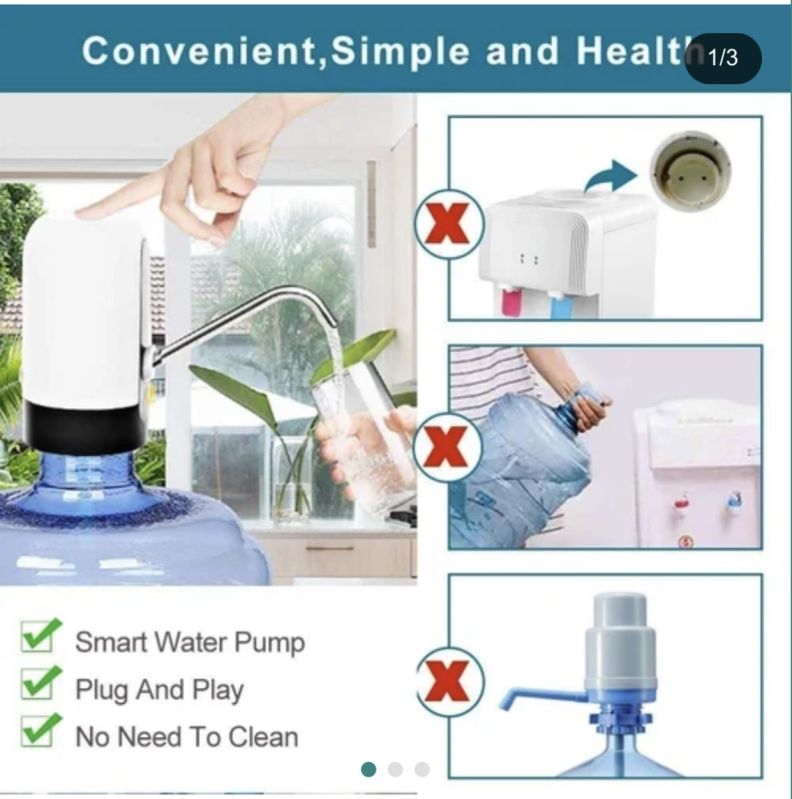 Plastic Automatic Wireless Water Can Dispenser Pump