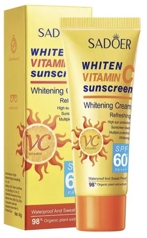 Sadoer Sunscreen Spf60+ Milk Anti-Sweat Moisturizing Cream 40G