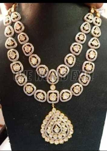 18 Carat Polki Gold Diamond Necklace