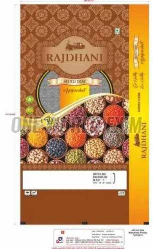 Printed PP Woven Pulses Packaging Bag, Color : Brown ( Base )