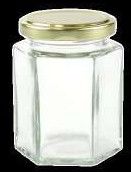 100 Ml Hexa Glass Jar