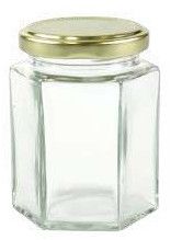 250 ml hexa glass jar